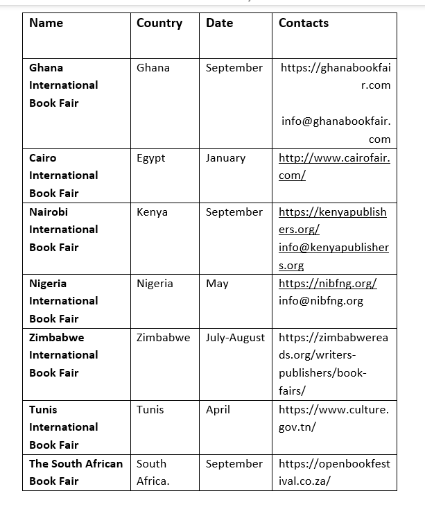 African International Book Fairs